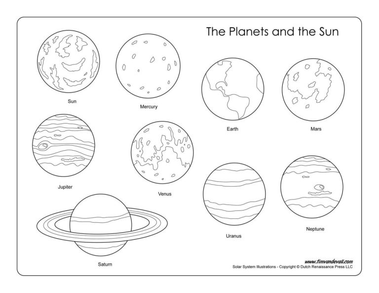 Nasa Planet Coloring Pages
