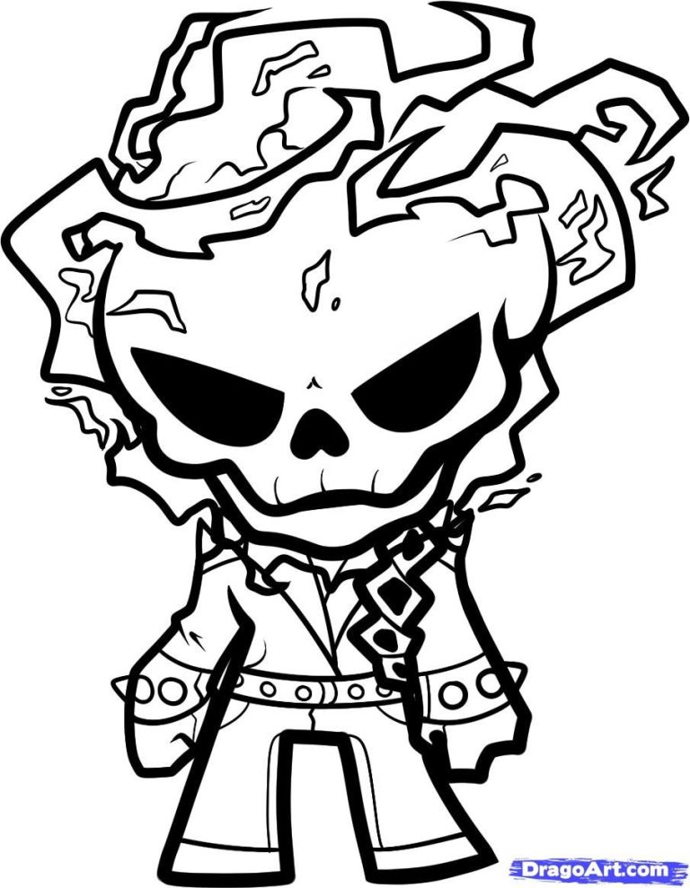 Marvel Ghost Rider Coloring Pages