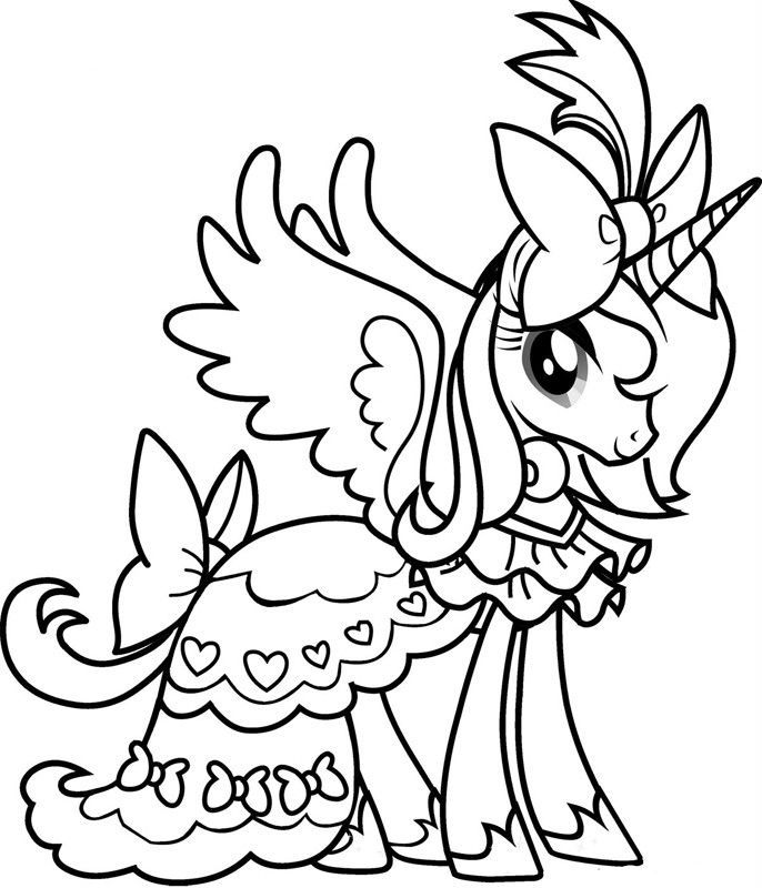 Princess Luna My Little Pony Printable Coloring Pages