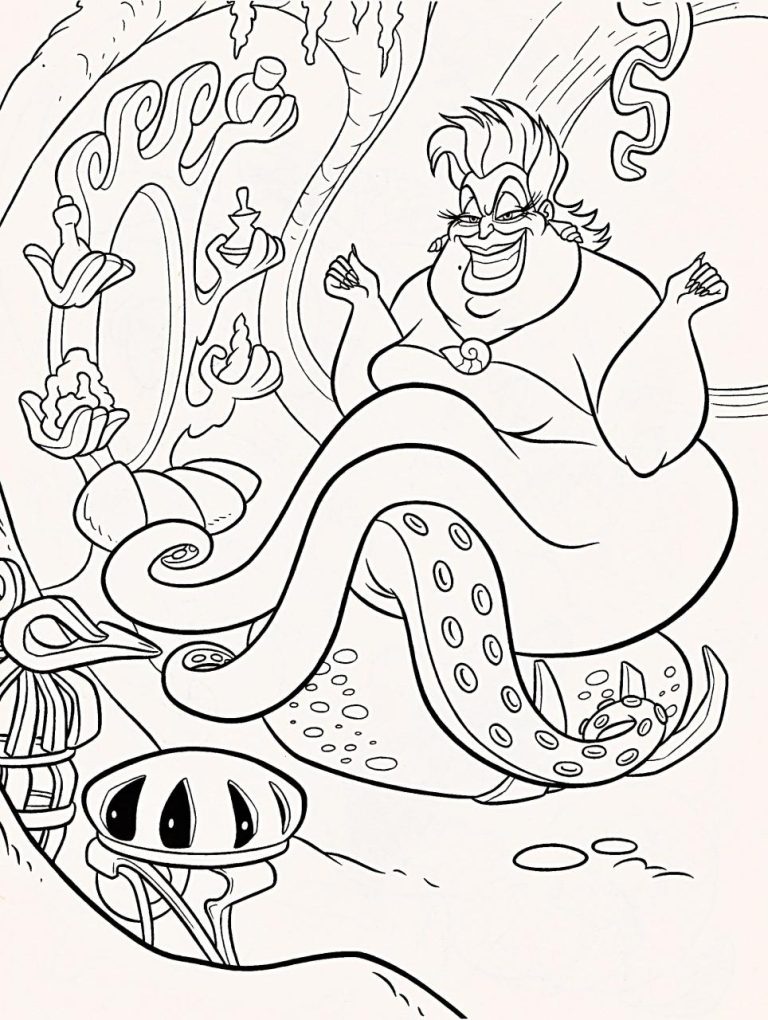 Printable Ursula Coloring Pages