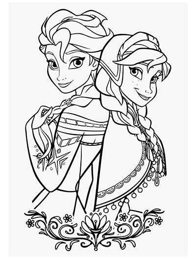 Elsa Pictures To Color Free
