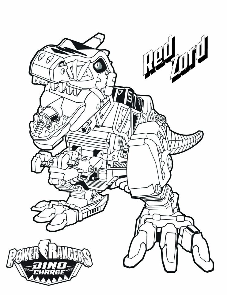 Zord Power Rangers Dino Charge Coloring Pages