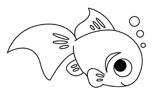 Cute Printable Fish Coloring Pages