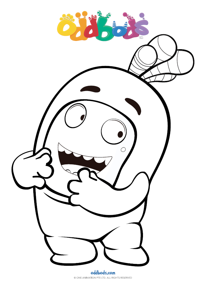 Oddbods Coloring Pages Pogo