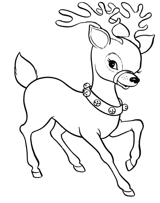 Reindeer Coloring Picture