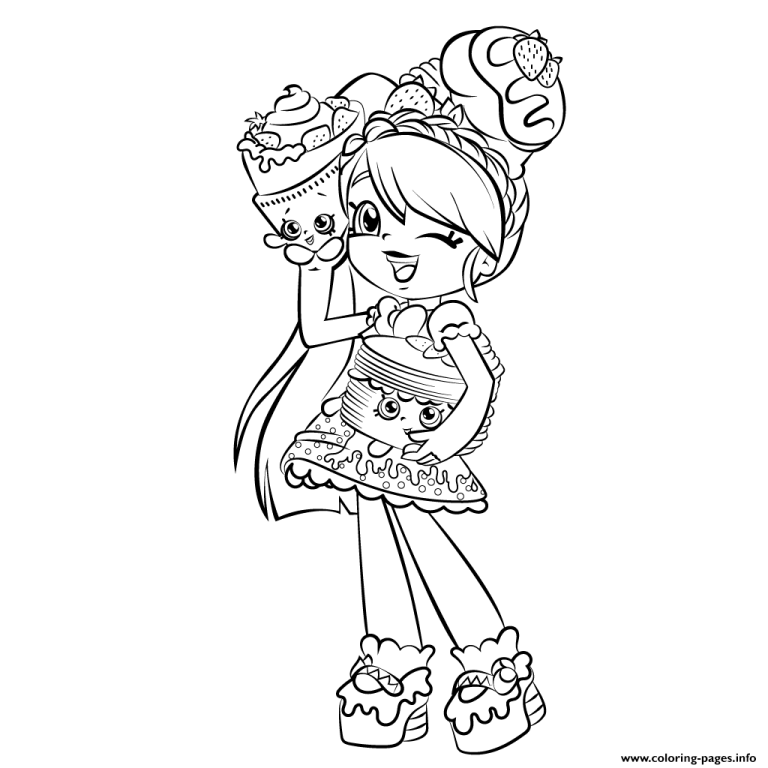 Cute Shopkins Shoppies Coloring Pages