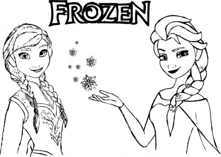 Toddler Frozen Coloring Pages Pdf