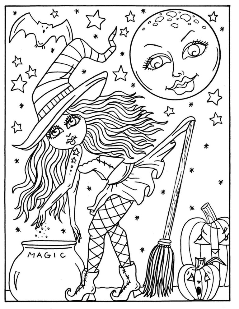 Hocus Pocus Coloring Pages For Adults