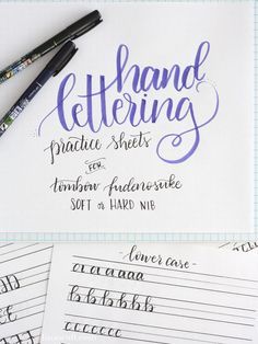 Hand Lettering Alphabet Practice Sheets Free