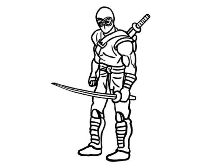 Ninja Coloring Pages For Kids
