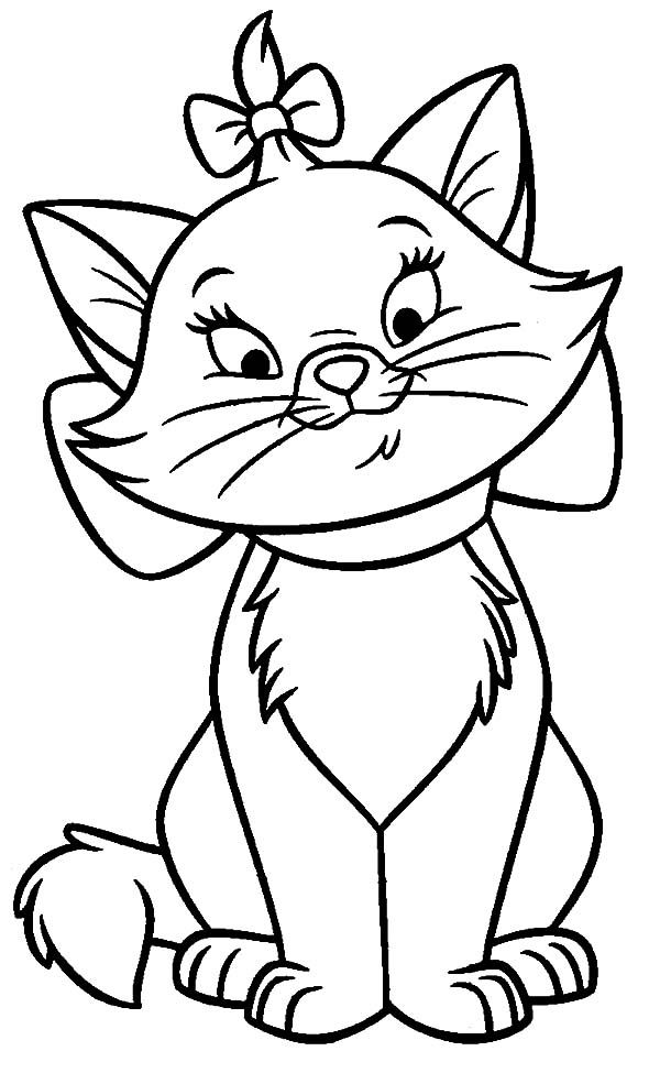 Marie Aristocats Coloring Pages
