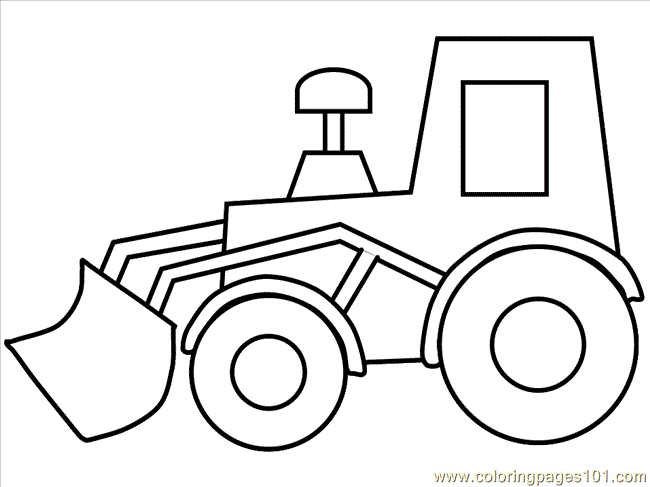 Simple Printable Truck Coloring Pages