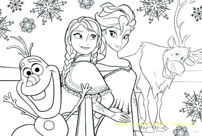 Frozen Disney Coloring Pages For Adults