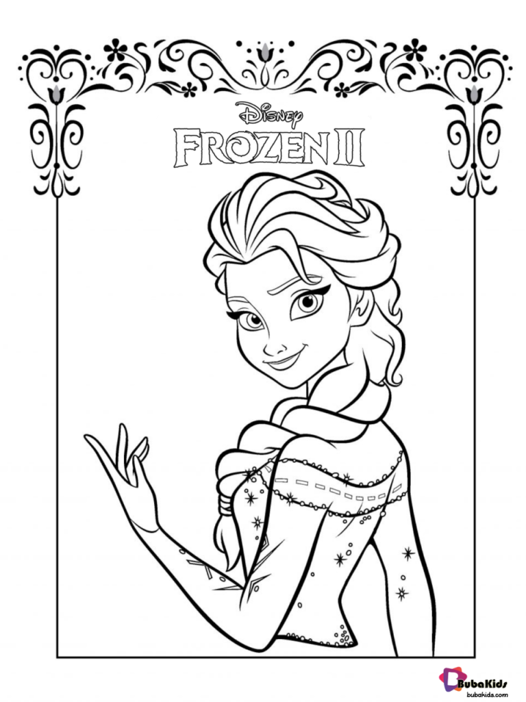 Elsa Frozen 2 Coloring Book