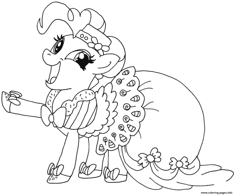 Pinkie Pie My Little Pony Printable Coloring Pages