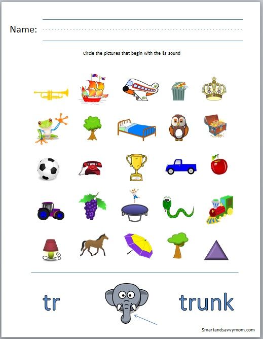 Consonant Blends Worksheets For Kindergarten Pdf