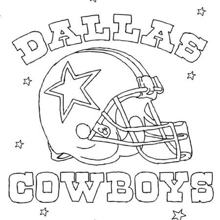 Helmet Dallas Cowboys Coloring Pages