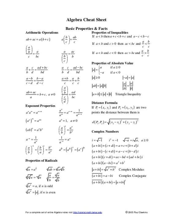 College Student College Algebra Problems Worksheet