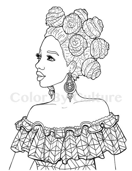 African American Coloring Pages For Adults