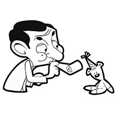 Mr Bean Coloring Pages For Kids