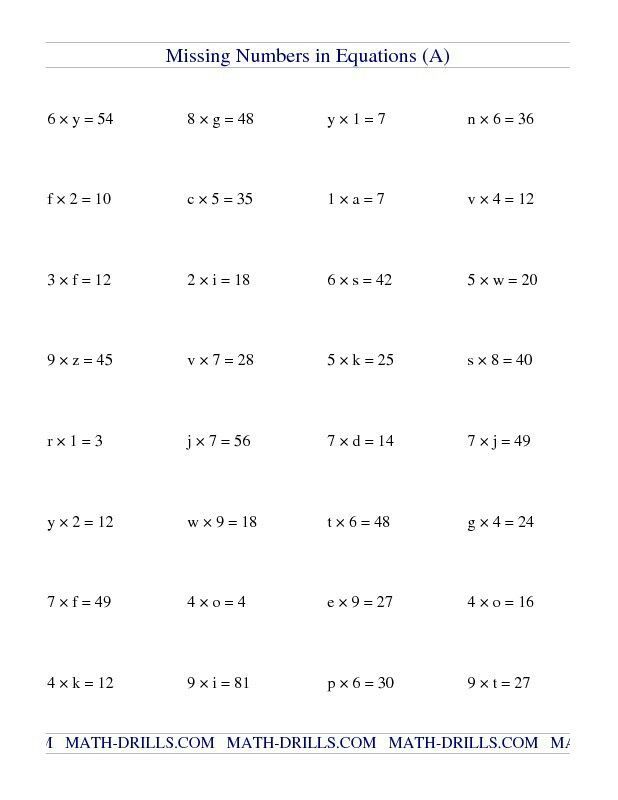 9th Grade Free Pre Algebra Worksheets