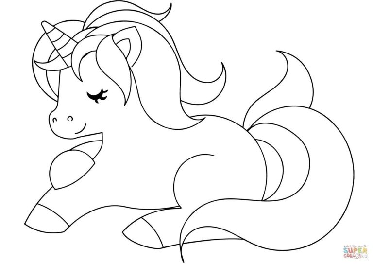 Printable Colouring Pictures Of Unicorns
