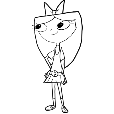 Phineas And Ferb Coloring Pages Candace