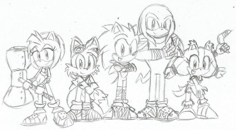 Sonic Mania Classic Sonic Coloring Pages
