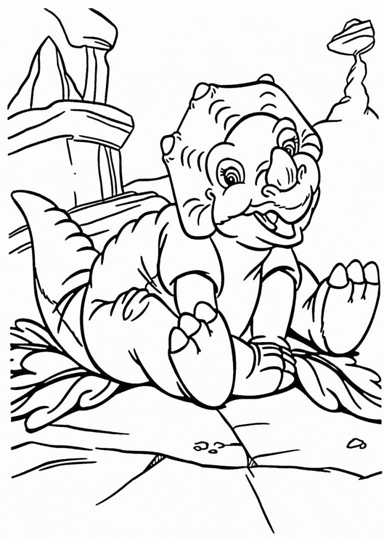 Land Before Time Coloring Pages Pdf