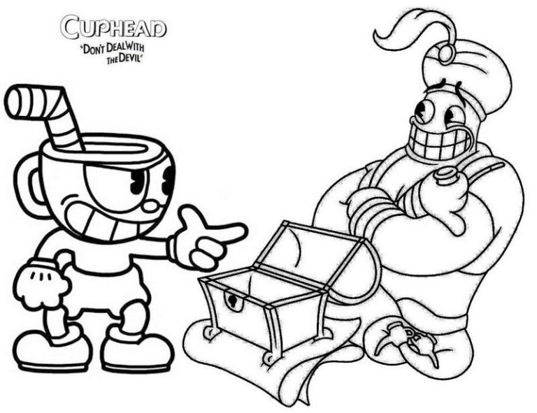Mugman Cuphead Coloring Pages