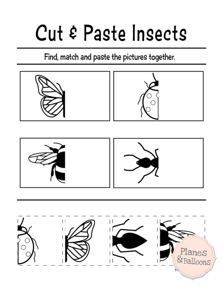 Free Printable Cutting Worksheets For Kindergarten