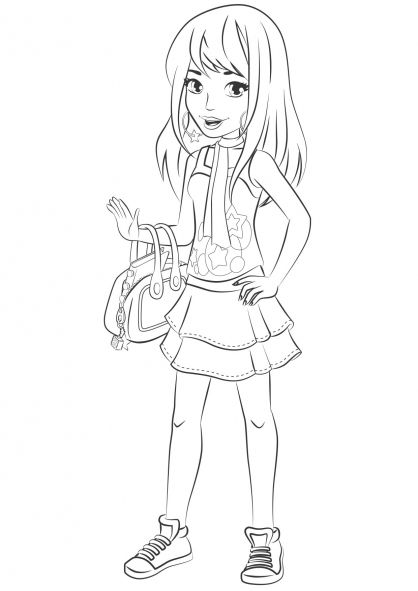 Lego Friends Coloring Pages Andrea