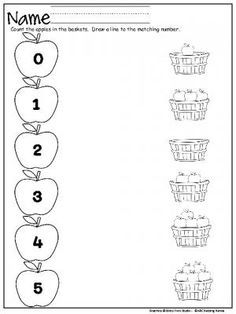 Apple Matching Worksheets Preschool