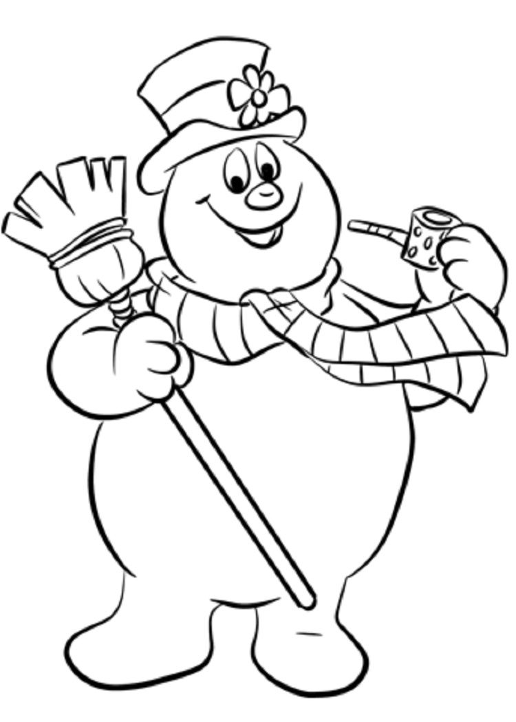 Frosty The Snowman Coloring Book