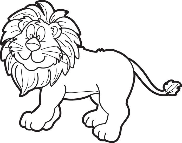 Lion Colouring Pictures To Print