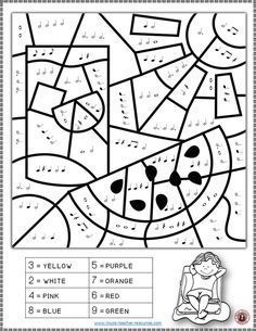Music Piano Coloring Page
