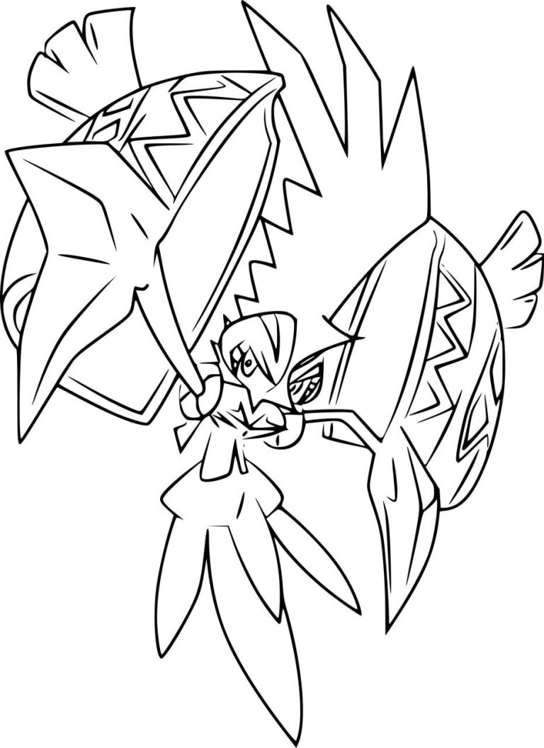 Lunala Pokemon Sun And Moon Coloring Pages