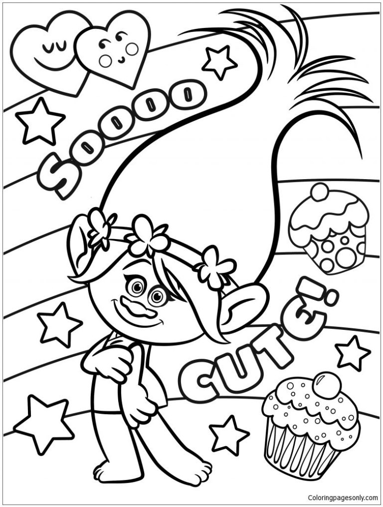 Trolls Coloring Pages To Print