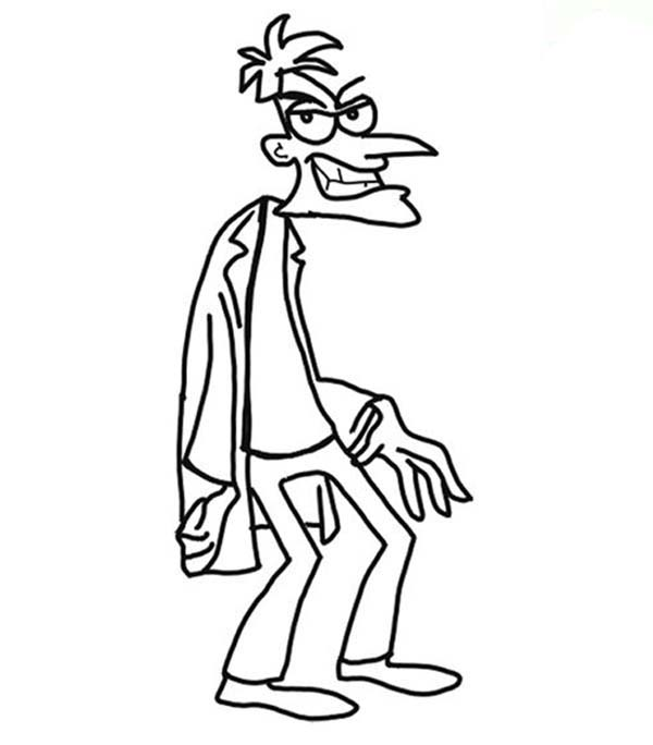 Doofenshmirtz Phineas And Ferb Coloring Pages
