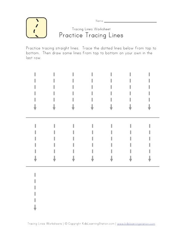 Free Tracing Lines Worksheets Pdf