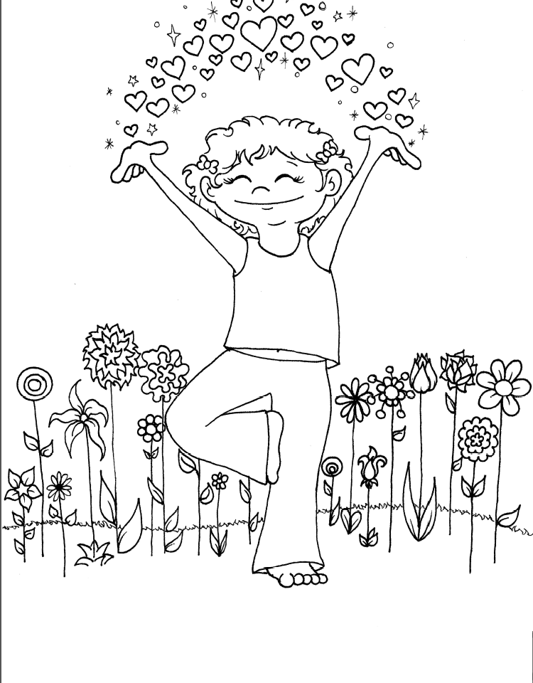 Coloring Sheet Yoga Coloring Pages