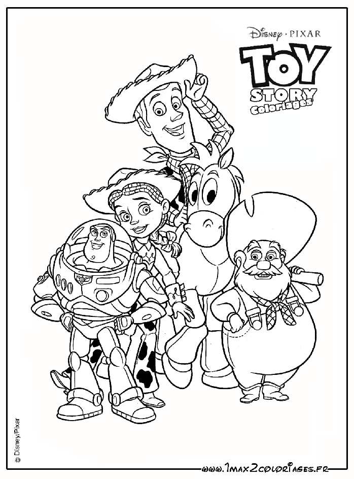 Pixar Coloring Pages Toy Story