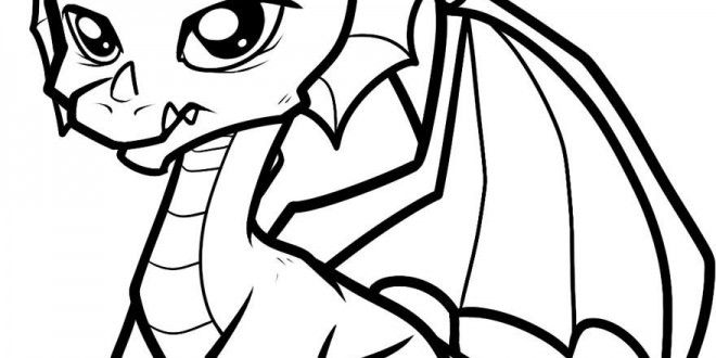 Easy Coloring Pictures Of Dragons