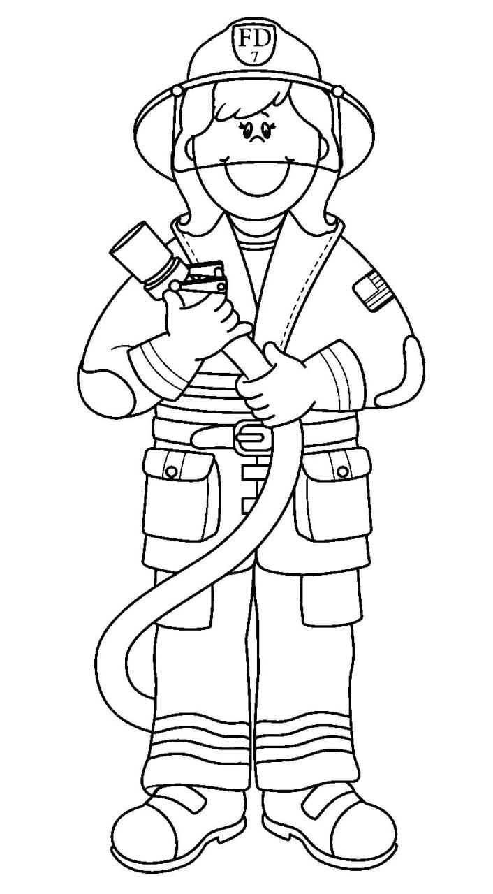 Fire Safety Coloring Pages For Toddlers