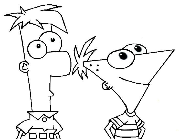 Printable Phineas And Ferb Coloring Pages