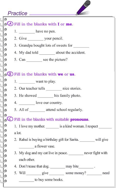 4th Grade Noun Worksheets With Answers Pdf