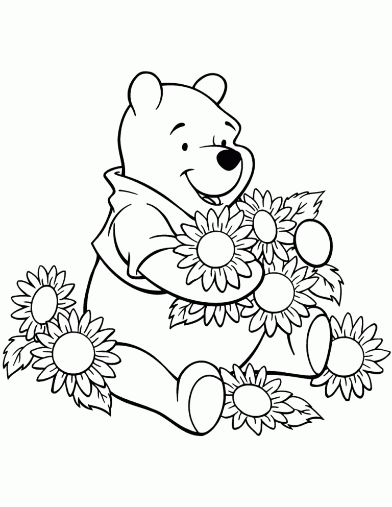 Winnie The Pooh Coloring Pages For Adults