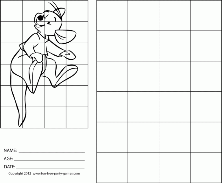 Grid Drawing Worksheets For Kids