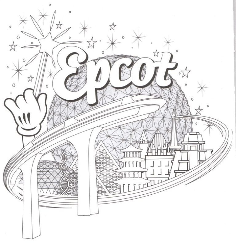 Coloring Book Disney World Coloring Pages