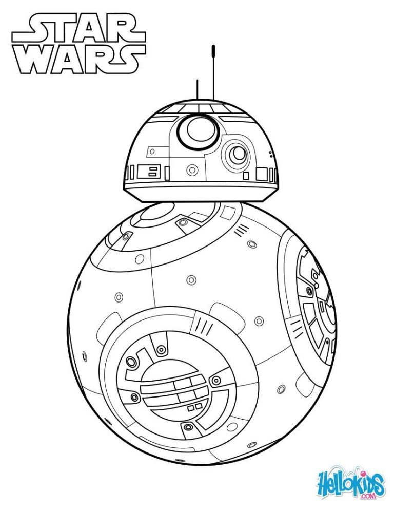 Bb8 Coloring Pages Star Wars